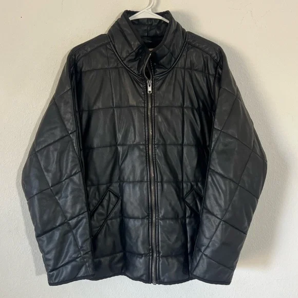 Free People Dolman Vegan Leather Quilted Jacket - Picture 5 of 13